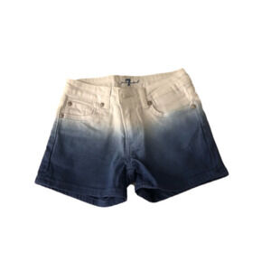 Dip-dye  jeans shorts 7 for all mankind